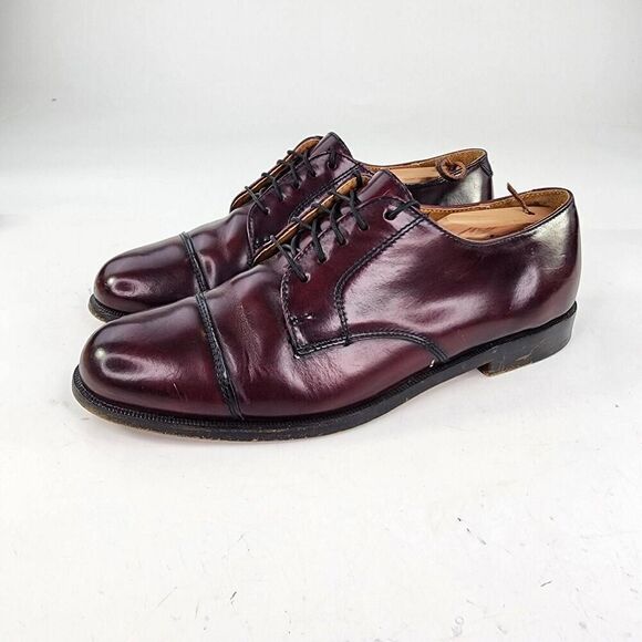 Cole Haan Caldwell Oxford Shoes US 9.5 D Red Wood Derby Brogue Cap Toe Shoe main image 8